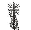 Cross with floral engraving design option