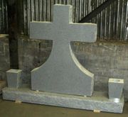 CS2-2TAV Gray Upright Gravestone 