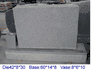 D-1-2-3 G633  Double upright/companion style headstone 