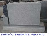 D-1-2-3 G633  Double upright/companion style headstone 