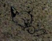 D-118 Cat Cemetery Headstone Design on China Pink Granite D-118 Cat Cemetery Headstone Design on China Pink Granite