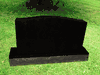 D-15 Jet Black Companion Headstone with Base