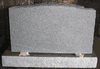 D-17 Gray Granite Upright Headstone