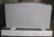 D-17 Gray Granite Upright Headstone
