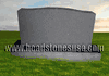 D-18 Gray Granite Upright Headstone