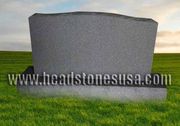 D-18 Gray Granite Upright Headstone D-18 Gray Granite Upright Headstone