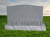 D-7 Gray Granite Upright Memorial with Base