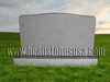 D-8 Gray Granite Upright Headstone