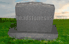 D-9 Gray Granite Upright Memorial