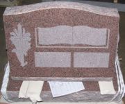 D1 CHINA PINK  COMPANION MEMORIAL GRAVESTONE