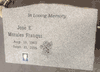 Discounted Gray Granite Grave Memorial Discounted Gray Granite Grave Memorial