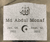 Durable Granite Upright Gravestone 