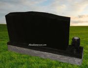 DV1R-15 Jet Black Companion Monument with Vase