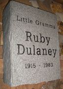 Engraved 12x16x6 Gray Granite Flat Marker