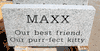 Engraved 16x8x2 Gray Granite Pet Memorial Marker