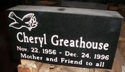 Engraved 16x8x4 Black Cemetery Memorial Engraved 16x8x4 Black Cemetery Memorial