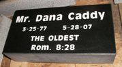 Engraved 16x8x4 Black Granite Gravestone Engraved 16x8x4 Black Granite Gravestone