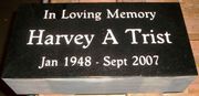 Engraved 16x8x4 Black Monument