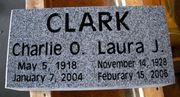 Engraved 16x8x4 Funeral Monument in G633 Gray Granite