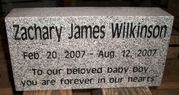 Engraved 16x8x4 G633 Infant Memorial Marker
