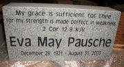 Engraved 16x8x4 Gray Cemetery Memorial 