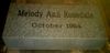 Engraved 16x8x4 Gray Granite Cemetery Headstone
