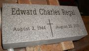 Engraved 16x8x4 Gray Granite Cemetery Memorial