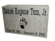 Engraved 16x8x4 Gray Granite Flat Marker Engraved 16x8x4 Gray Granite Flat Marker