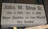Engraved 16x8x4 Gray Granite Flat Marker