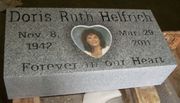 Engraved 16x8x4 Gray Granite Flat Marker
