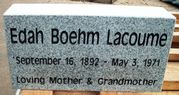 Engraved 16x8x4 Gray Granite Funeral Marker