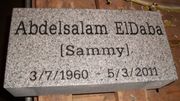 Engraved 16x8x4 Gray Granite Grass Marker 