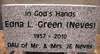 Engraved 16x8x4 Gray Granite Gravestone