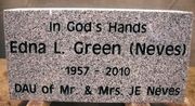 Engraved 16x8x4 Gray Granite Gravestone