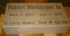 Engraved 16x8x4 Gray Granite  Marker