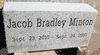 Engraved 16x8x4 Gray Granite Marker