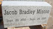 Engraved 16x8x4 Gray Granite Marker