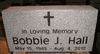 Engraved 16x8x4 Gray Granite Memorial