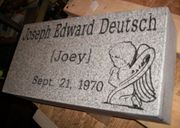 Engraved 16x8x4 Gray Infant Grass Marker