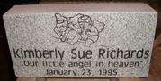 Engraved 16x8x4 Gray Infant Gravestone Engraved 16x8x4 Gray Infant Gravestone