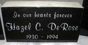 Engraved 16x8x4 Jet Black Funeral Monument