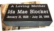 Engraved 16x8x4 Jet Black Granite Flat Marker