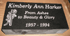 Engraved 16x8x4 Jet Black Granite Grass Marker