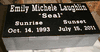 Engraved 16x8x4 Jet Black Granite Gravestone
