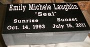 Engraved 16x8x4 Jet Black Granite Gravestone