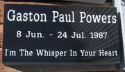 Engraved 16x8x4 Jet Black Granite Marker