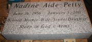 Engraved 18x8x4 G633 Gray Granite Memorial Marker