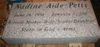 Engraved 18x8x4 G633 Gray Granite Memorial Marker