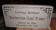 Engraved 24x12x3 Georgia Gray Granite Marker