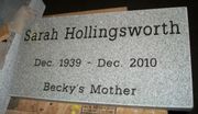 Engraved 24x12x3 Georgia Gray Granite Traditional Headstone Engraved 24x12x3 Georgia Gray Granite Traditional Headstone